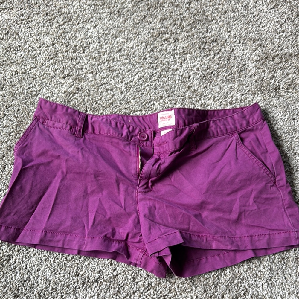 Mossimo Supply Co Purple Bermuda Shorts Low-Rise Fit